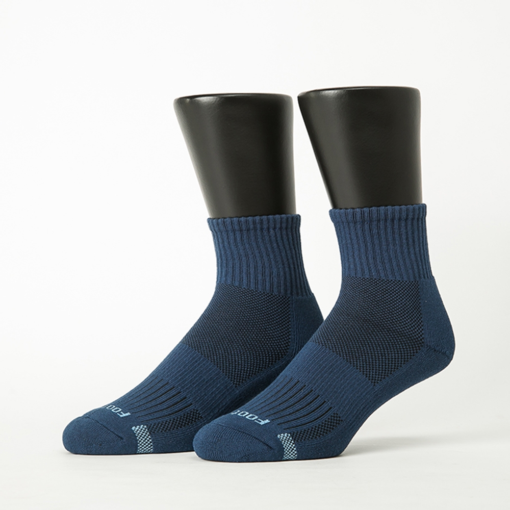 FOOTER除臭襪【6入-男款】單色運動逆氣流氣墊襪(T11L/XL) (XL 26-29cm)