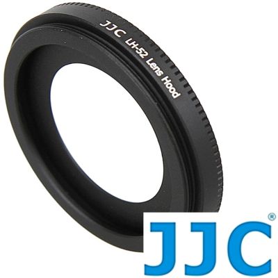 JJC Canon副廠太陽罩LH-52(金屬,可接52mm濾鏡;相容佳能原廠ES-52遮光罩)適EF 40mm f2.8和EF-s 24mm f/2.8 STM 1:2.8