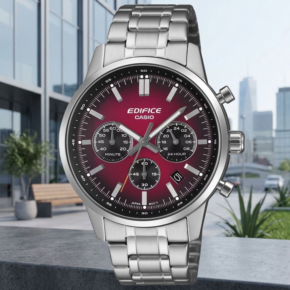 CASIO 卡西歐 EDIFICE 跑車風格 計時腕錶 錶 手錶 送禮 EFR-575D-4A