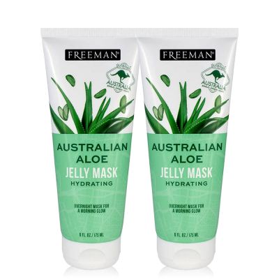 Freeman蘆薈菸鹼醯胺保濕晚安凍膜買1送1★深層補水 淨白提亮