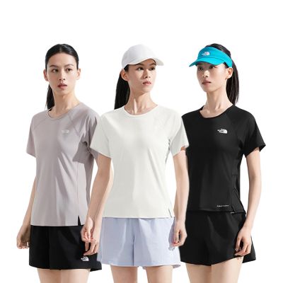 【The North Face】涼爽透氣｜女款UPF防曬機能/輕薄吸濕排汗休閒短袖T恤(多款任選)