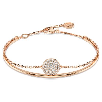 SWAROVSKI 施華洛世奇 Sublima 璀璨奪目水晶手鐲 手環 手鍊 寵愛媽媽 送禮推薦-玫瑰金 5683452