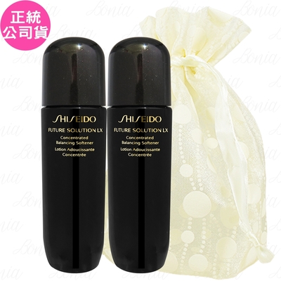 Shiseido國際櫃 SHISEIDO 資生堂 時空琉璃LX極上御藏柔膚露(75ml)*2旅行袋組(公司貨)