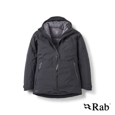 【RAB】Optical Down Jacket Wmns 滑雪防水羽絨連帽外套 女款 黑色 #QWI64