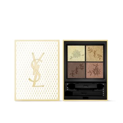 YSL 時尚4色眼影盤 #024 Golden Lace 4g (2024 金奢蕾絲聖誕限量)