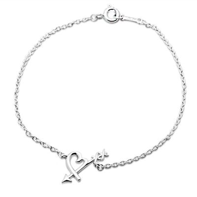 Tiffany&Co. 蒂芙尼 Loving Heart 愛神之箭 925純銀手鍊 (展示品)
