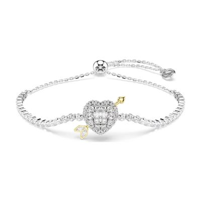 SWAROVSKI 施華洛世奇 Idyllia 邱比特之箭心形手鍊 寵愛媽媽 送禮推薦 5742022