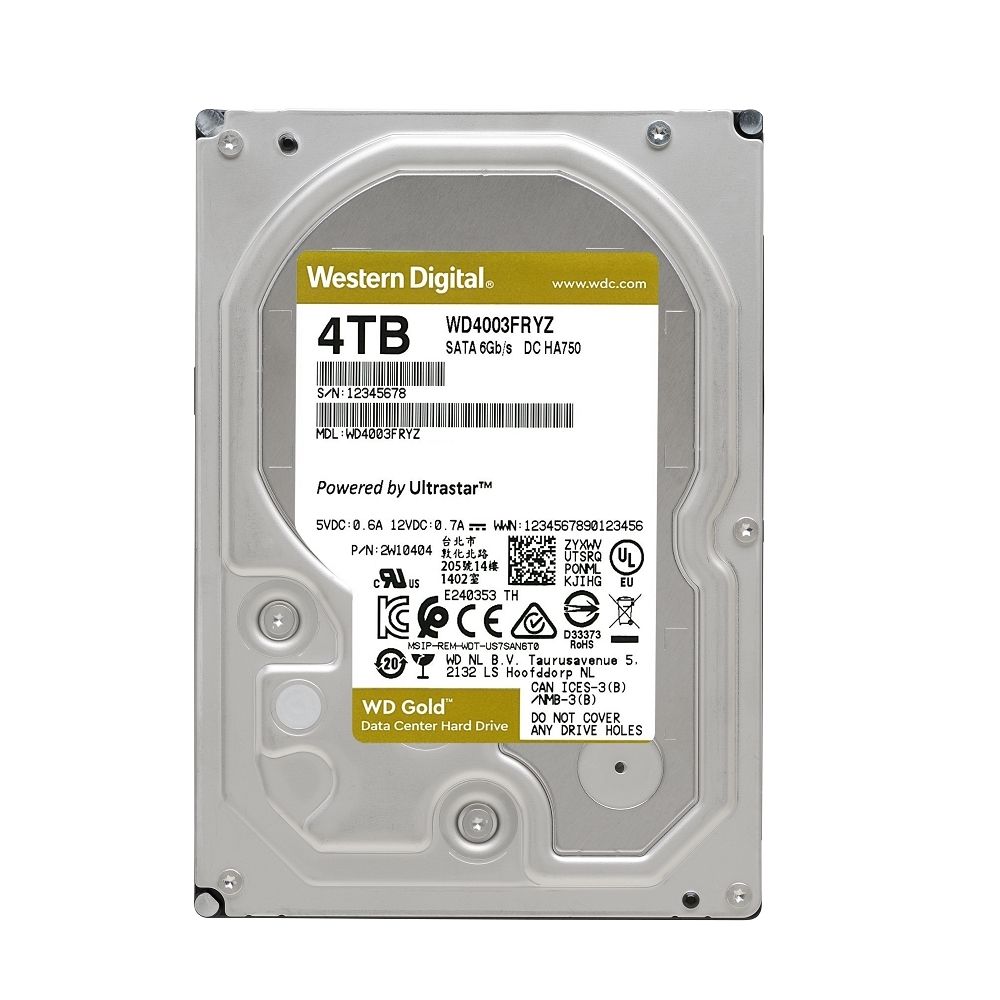 WD金標4TB 3.5吋企業級硬碟WD4004FRYZ | WD 威騰| Yahoo購物中心