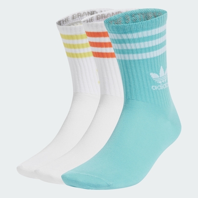 【adidas 愛迪達】 中筒襪 3 雙入 男/女 - Originals JI9473