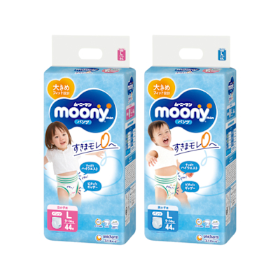 滿意寶寶 moony日本頂級超薄紙尿褲/箱購(L~XL可選)