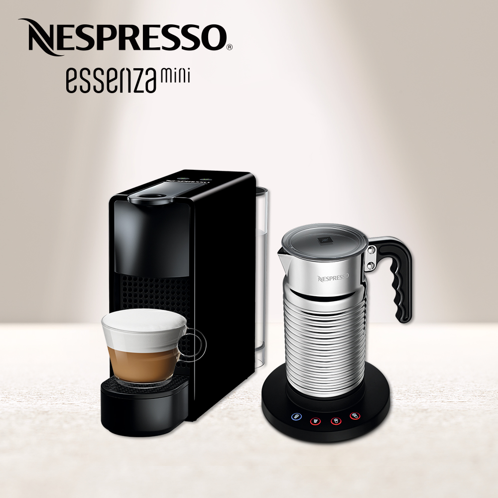 Nespresso 膠囊咖啡機 Essenza Mini 鋼琴黑 全自動奶泡機組合 | 膠囊咖啡機 | Yahoo購物中心