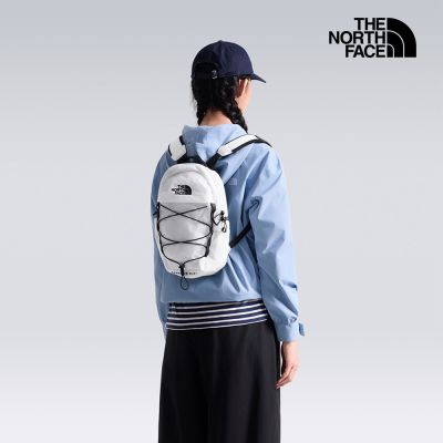 【The North Face 官方旗艦】北面男女款黑白拼接DWR防潑水休閒後背包｜52SWLA9 筆電包/登山包