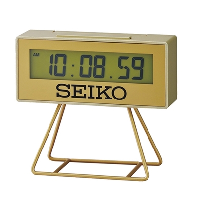 SEIKO 日本精工水藍邊框滑動式秒針靜音掛鐘(QXA378L)-藍-白/31cm