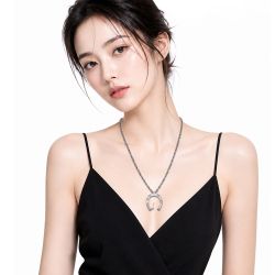 GUCCI 幸運馬蹄復古純銀項鍊| 其他穿搭配件| Yahoo購物中心