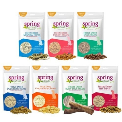 美國Spring Natural曙光無穀冷凍生食點心 28g~80g全年齡全品種犬 x 5入組
