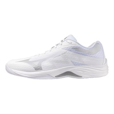 Mizuno 美津濃 Lightning Select [V1GA267051] 男 排球鞋 包覆 回彈 白 銀