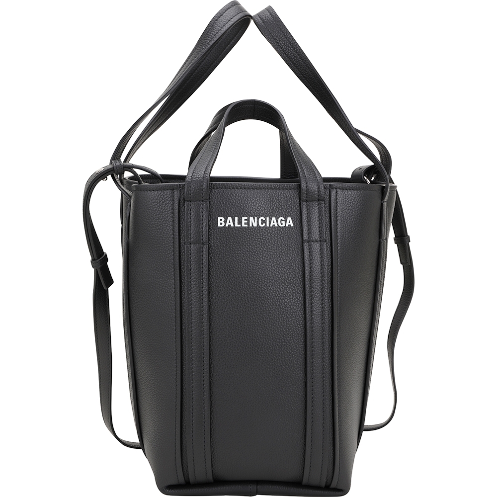 BALENCIAGA 巴黎世家Everyday 2.0 North-South 粒面牛皮雙提把/斜背托