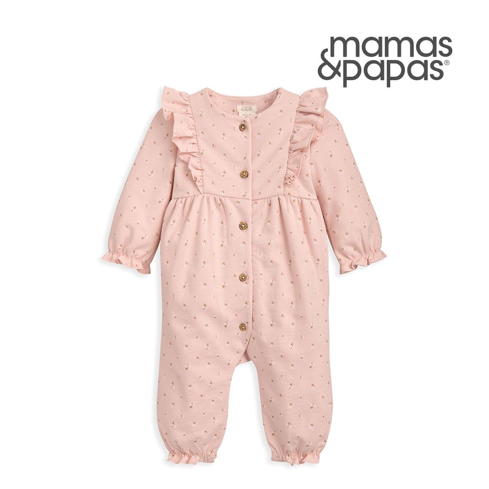 Mamas&Papas 花間明信片-長袖連身兔裝