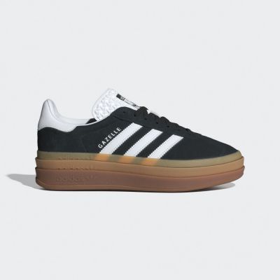 Adidas Gazelle Bold W [IE0876] 女 休閒鞋 經典 復古 三葉草 厚底 增高 黑 白