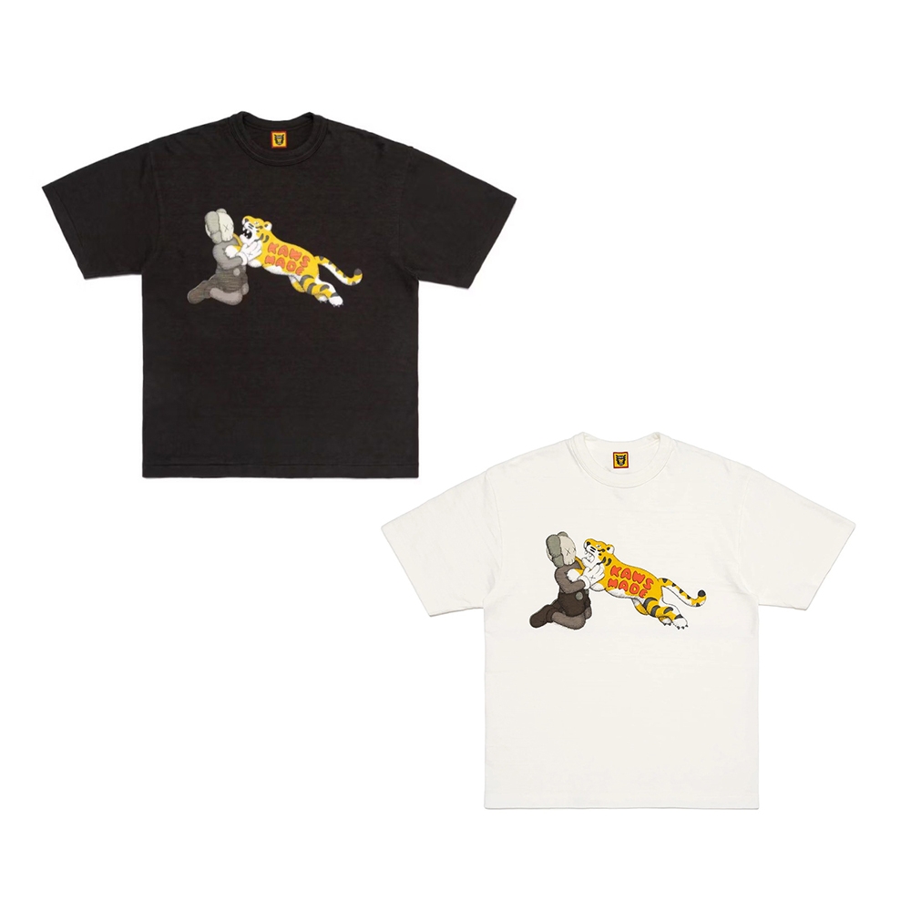 Kaws x Human Made 人偶老虎款白色/黑色限定款T恤上衣XX27TE015 | 休閒