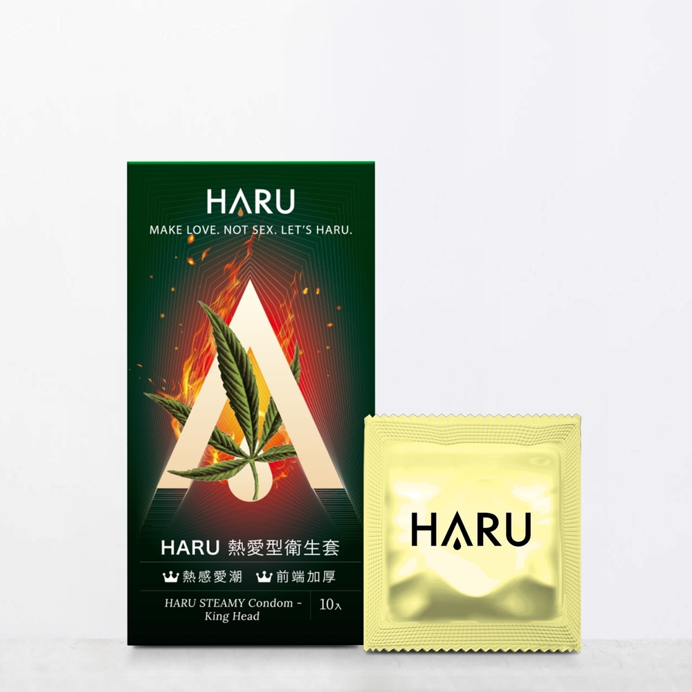 【HARU含春】STEAMY 熱愛型保險套(10入/盒)