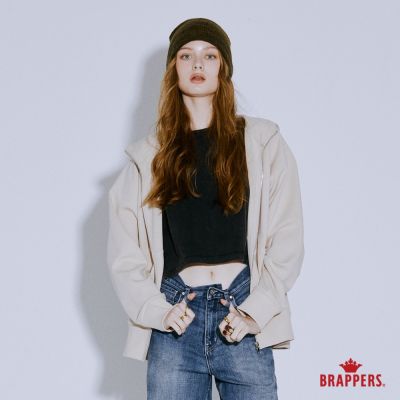 BRAPPERS 女款 美式休閒連帽外套-卡其