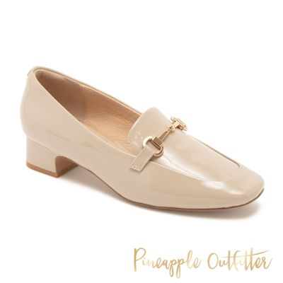 Pineapple-Outfitter-赫本經典真皮低跟樂福鞋EFIM-鏡杏色