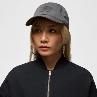 NIKE 耐吉 喬丹 Jordan 男 女 運動帽 休閒帽 灰色系-J CLUB CAP US CB FLT PATCH-FD5181069