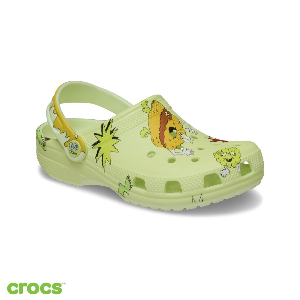Crocs卡駱馳 (童鞋) 經典夜光小克駱格 K 大童 夜光色 213934-7ES