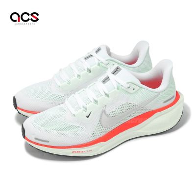 Nike 慢跑鞋 Air Zoom Pegasus 41 男鞋 白 銀 小飛馬 氣墊 路跑 反光 FD2722-115