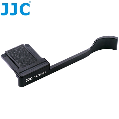 JJC富士副廠Fujifilm熱靴手柄熱靴指柄TA-X100V(超纖維皮+鋁合金;亦適X100VI X100F X-E4 X-E3)相機熱靴指把手把拇指扣humbs Up Grip