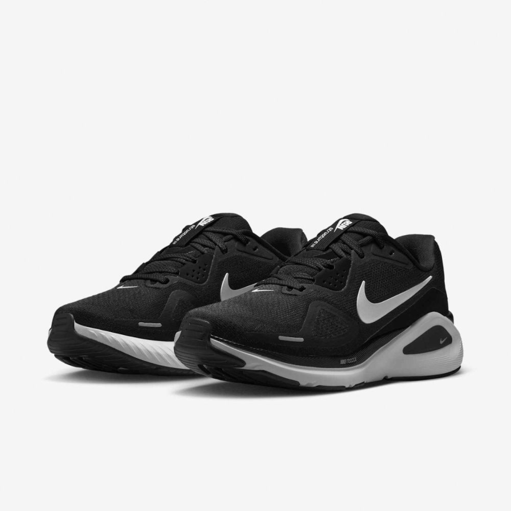 Nike 慢跑鞋 Wmns Structure 26 女鞋 黑 白 氣墊 緩震 運動鞋 HJ1101-003