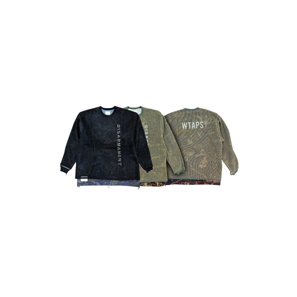 Wtaps Ghill / Ls / Cotton 卡其/黑網眼長袖Tee 252ATDT-CSM13 | 其他