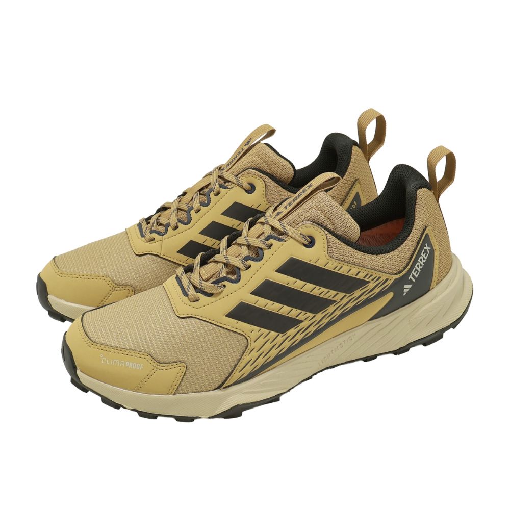 adidas 越野跑鞋Terrex Tracefinder 2 Clima 男鞋棕黑戶外慢跑鞋防水愛