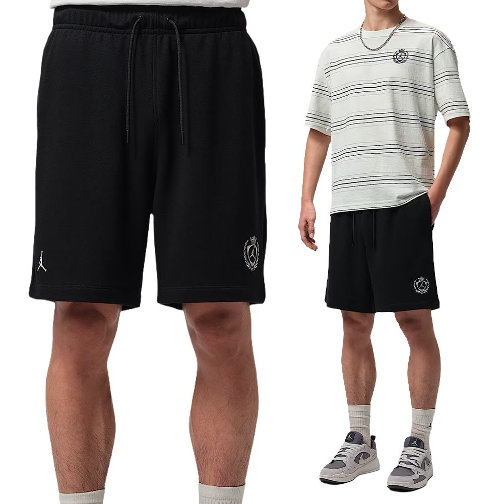 Nike As M J Fc Flc Short 短褲 男款 黑色 抽繩 運動 休閒 IW1603-010