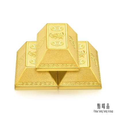 【點睛品】 生生金寶系列 招財進寶 3兩 黃金金磚 計價黃金(1兩x3塊)