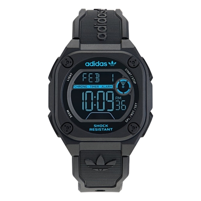 ADIDAS 愛迪達  CITY TECH TWO 城市科技電子錶款_AOST23571_黑X藍_45mm