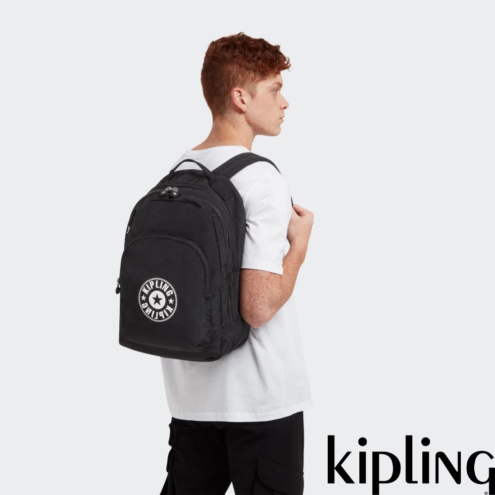 Kipling (網路獨家款)寧靜深邃黑簡約後背包-CURTIS XL