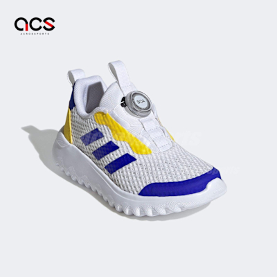 adidas 運動鞋 ActiveFlex BOA 3 K 中童 白 藍 旋鈕 慢跑鞋 小朋友 愛迪達 ID3376