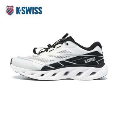 K-SWISS 經典運動鞋 TUBES LITE 休閒 男鞋 白黑银色 04962-198-M