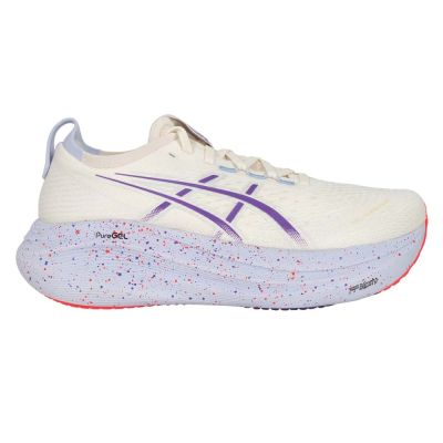 ASICS GEL-NIMBUS 27 TOKYO 男東京系列緩衝慢跑鞋 1011C120-500 米白紫紅