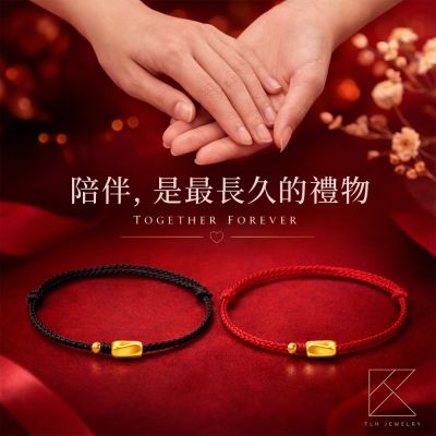 【TLH】母親節限定 黃金墜手鍊 純金999 歲月長隨 守護系列 轉運手繩 約重0.05錢±0.01 附贈母親節專屬包裝