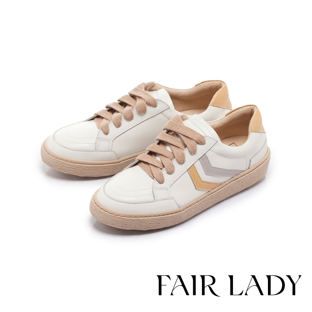 FAIR LADY 軟實力｜經典熱銷 小白鞋 多款 均一價 (B款-檸檬)
