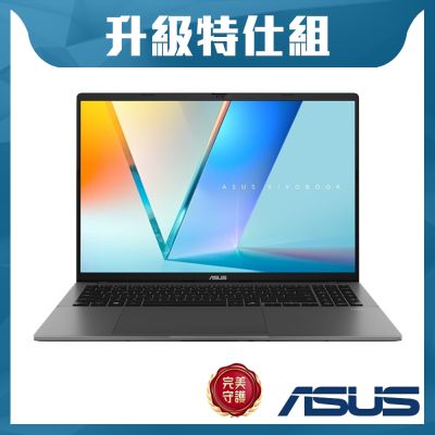 ASUS華碩 ASUS 華碩 VivoBook S16 S3607CA-0182G225H 16吋效能特仕筆電 (Ultra 5-225H/16G+16G/1TB SSD/夜幕灰/Vivobook S16)