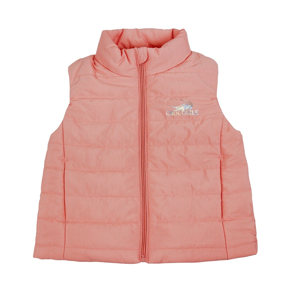 Crocodile Junior小鱷魚童裝-雷射鱷魚LOGO 鋪棉背心- U66950-13