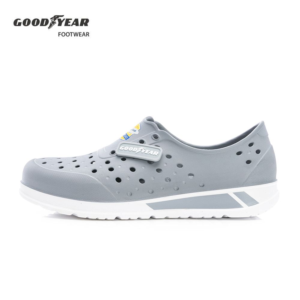 【GOODYEAR 固特異】水陸輕量洞洞鞋/男鞋 雙密度Q彈底 藍(GAMP53618)