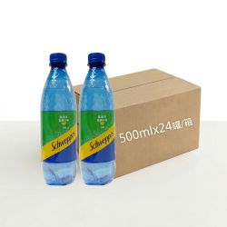 Schweppes 舒味思 萊姆口味氣泡水(500mlx24入/箱)