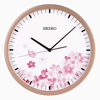 SEIKO 日本精工 如雲似霞 粉嫩櫻花 掛鐘 時鐘(PIA020P)36.3cm