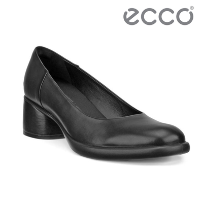 ECCO SCULPTED LX 35 雕塑奢華皮革正裝低跟鞋 女鞋 黑色