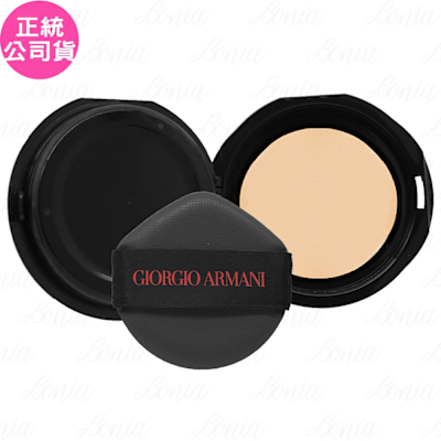 GIORGIO ARMANI亞曼尼 GIORGIO ARMANI 超持妝絲絨水慕斯無瑕氣墊粉餅(粉蕊)(14g)(公司貨)
